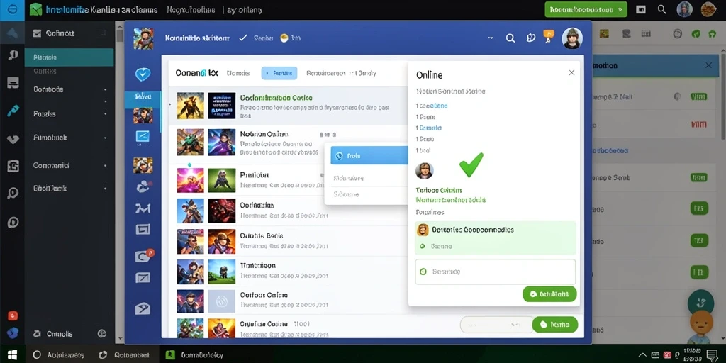 Screenshot ketiga memperlihatkan menu karakter dengan pilihan yang beragam.